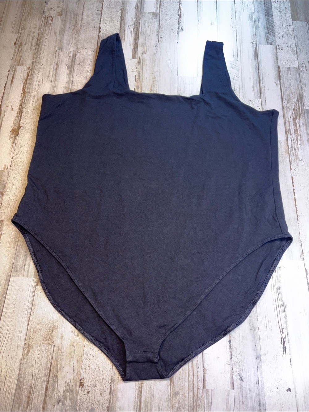 Old Navy Black Square Neck Tank Bodysuit Plus Size 4X